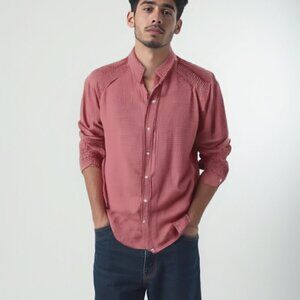 ❤️ DH3 Hound tooth Western snap button shirt XL